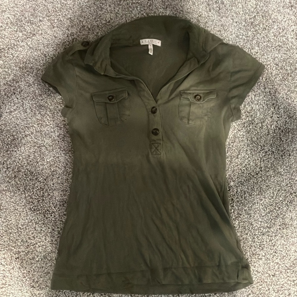 Old Navy Olive Green Short Sleeve Tee